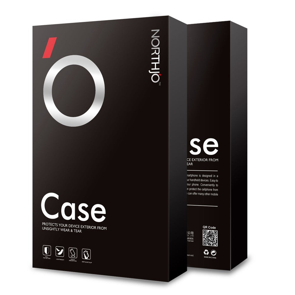 NORTHJO 2 in 1 TPU Phone Case + Tempered Glass Screen Protector for Samsung Galaxy M53 5G, Full Protection Anti-Drop Transparent Phone Cover