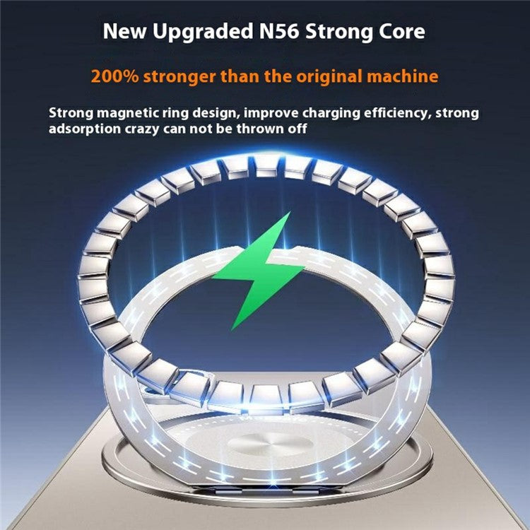 For iPhone 16 Case Compatible with MagSafe Kickstand TPU+PC Heat Dissipation Phone Cover - Gold