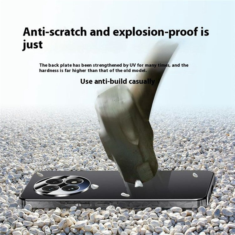 For OnePlus 13 Case Electroplating PC Phone Back Cover with Camera Lens Protector - Blue