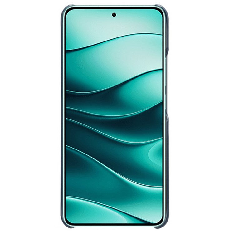 For Xiaomi Redmi Note 14 5G Case Dual Card Slots PU Leather + Hard PC Phone Cover - Blue