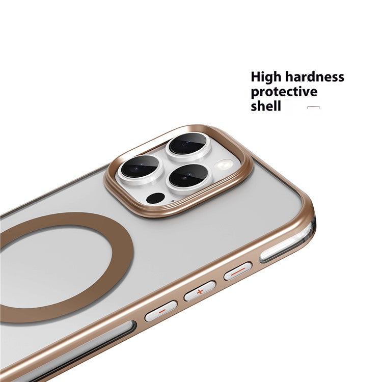 MUTURAL For iPhone 16 Pro Case Compatible with MagSafe TPU+PC Phone Back Cover - Grey