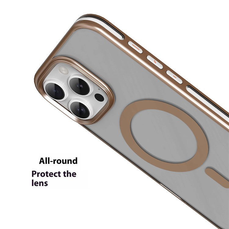 MUTURAL For iPhone 16 Pro Case Compatible with MagSafe TPU+PC Phone Back Cover - Grey