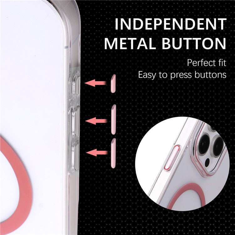 For iPhone 16 Pro Magnetic Case Compatible with MagSafe 1.0mm Ultra Thin PC Back Cover - White