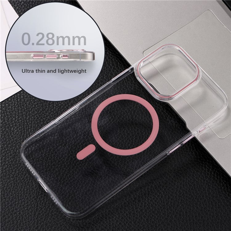 For iPhone 16 Pro Magnetic Case Compatible with MagSafe 1.0mm Ultra Thin PC Back Cover - Green