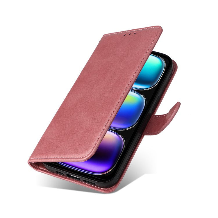 For Infinix Hot 50i 4G / Smart 9 4G Case Wallet PU Leather Folio Flip Phone Cover - Pink