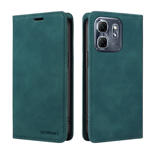 BETOPNICE 003 For Infinix Hot 50i 4G / Smart 9 4G Wallet Case Leather Phone Cover with Stand - Green