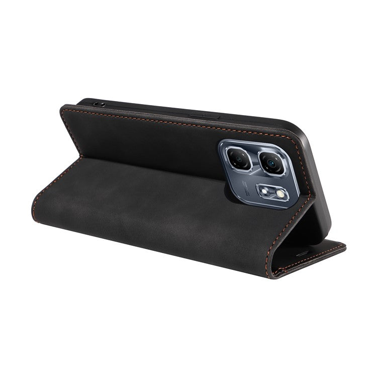 BETOPNICE 003 For Infinix Hot 50i 4G / Smart 9 4G Wallet Case Leather Phone Cover with Stand - Black