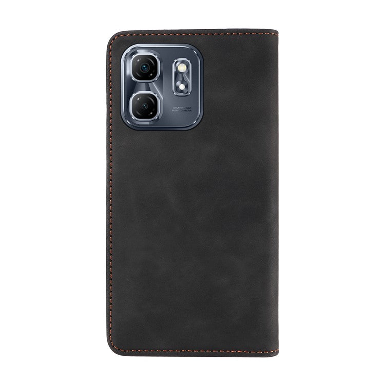 BETOPNICE 003 For Infinix Hot 50i 4G / Smart 9 4G Wallet Case Leather Phone Cover with Stand - Black