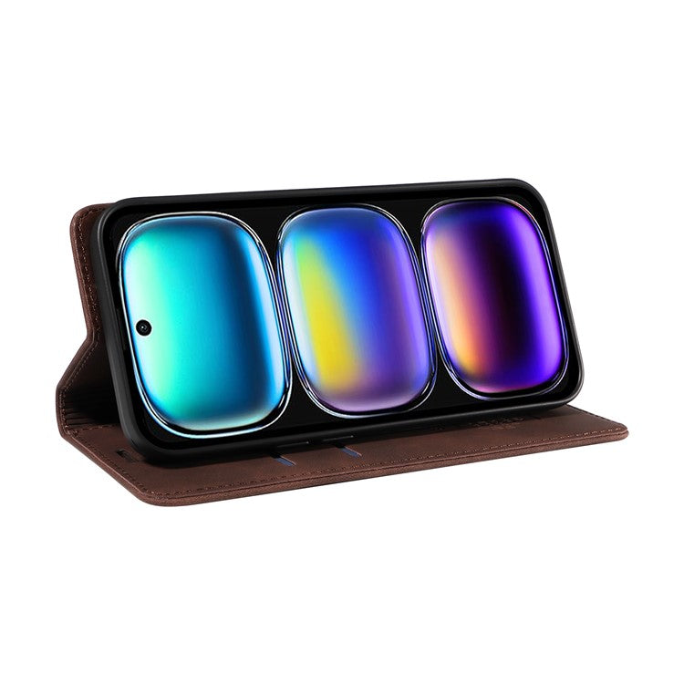 BETOPNICE 003 For Infinix Hot 50i 4G / Smart 9 4G Wallet Case Leather Phone Cover with Stand - Brown