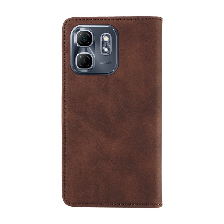 BETOPNICE 003 For Infinix Hot 50i 4G / Smart 9 4G Wallet Case Leather Phone Cover with Stand - Brown