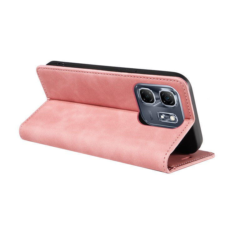 BETOPNICE 003 For Infinix Hot 50i 4G / Smart 9 4G Wallet Case Leather Phone Cover with Stand - Pink