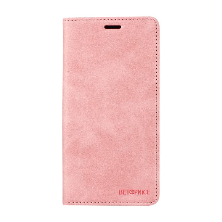 BETOPNICE 003 For Infinix Hot 50i 4G / Smart 9 4G Wallet Case Leather Phone Cover with Stand - Pink