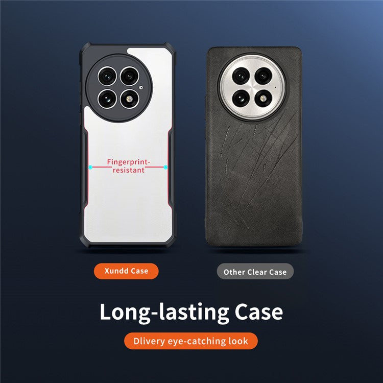 XUNDD For OnePlus 13 Case Dropproof TPU + Acrylic Clear Back Phone Cover