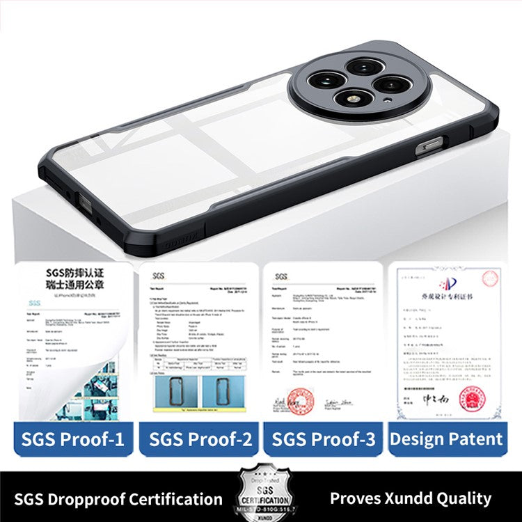 XUNDD For OnePlus 13 Case Dropproof TPU + Acrylic Clear Back Phone Cover