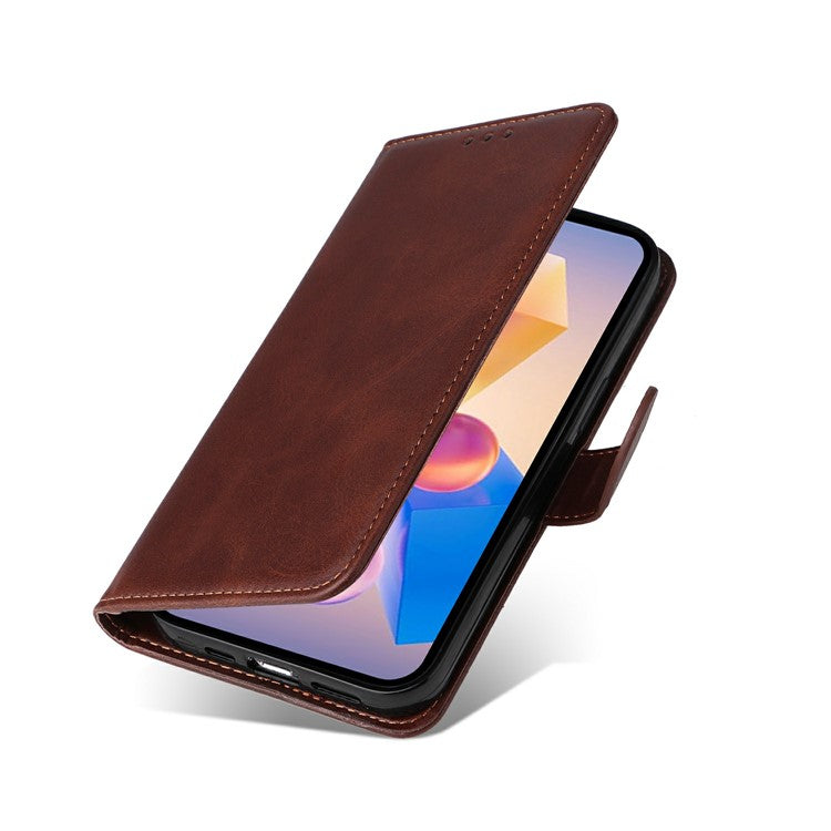 Wallet Case for Infinix Smart 8 Plus / Smart 8 Pro 4G / Smart 8 4G / Hot 40i / TECNO Spark 20 / Spark Go 2024 4G Leather Phone Cover - Brown