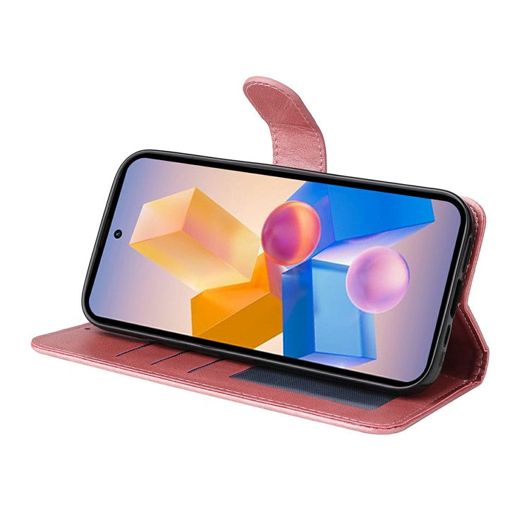 Wallet Case for Infinix Smart 8 Plus / Smart 8 Pro 4G / Smart 8 4G / Hot 40i / TECNO Spark 20 / Spark Go 2024 4G Leather Phone Cover - Pink