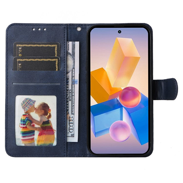 Wallet Case for Infinix Smart 8 Plus / Smart 8 Pro 4G / Smart 8 4G / Hot 40i / TECNO Spark 20 / Spark Go 2024 4G Leather Phone Cover - Blue