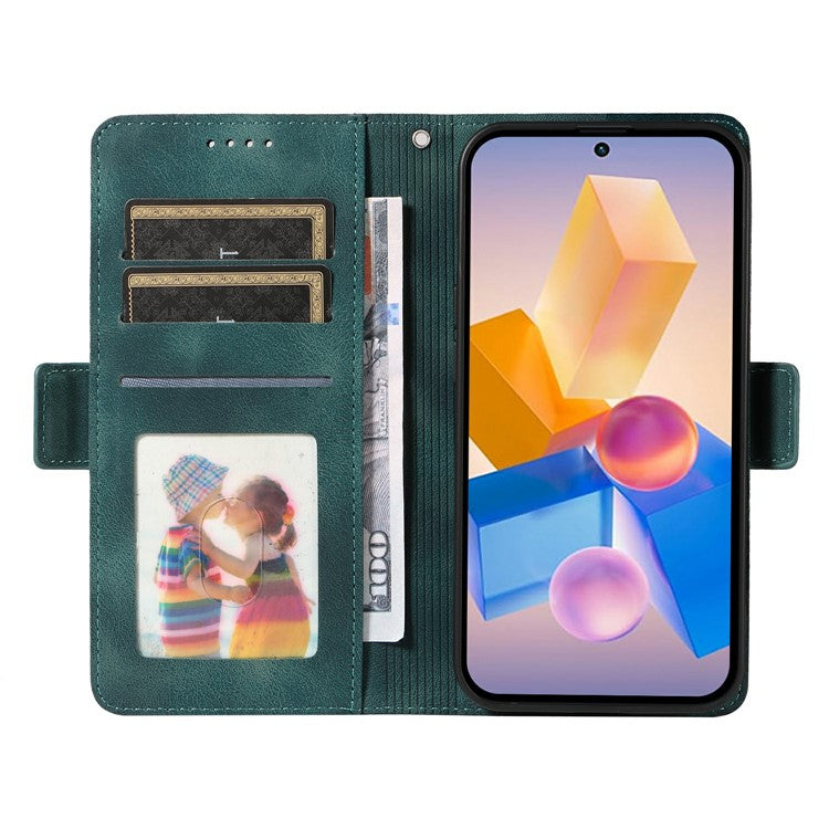 Leather Case for Infinix Smart 8 Plus / Smart 8 Pro 4G / Smart 8 4G / Hot 40i / TECNO Spark 20 / Spark Go 2024 4G Phone Cover - Green