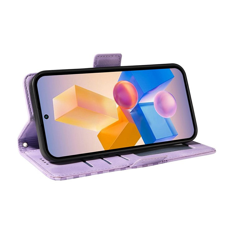 Leather Case for Infinix Smart 8 Plus / Smart 8 Pro 4G / Smart 8 4G / Hot 40i / TECNO Spark 20 / Spark Go 2024 4G Phone Cover - Purple