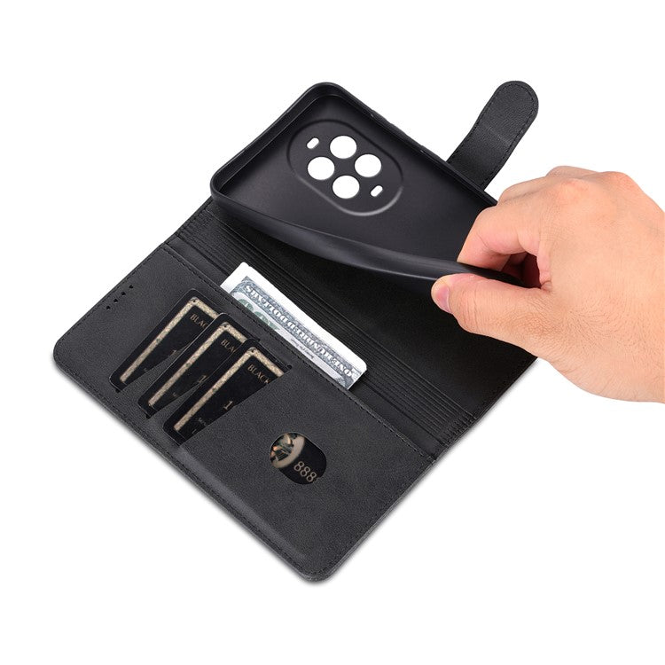 AZNS For Huawei nova 13 Pro 5G Case PU Leather Wallet Phone Cover - Black