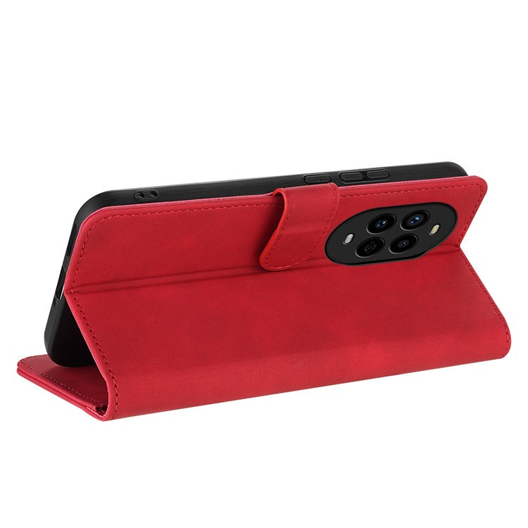 AZNS For Huawei nova 13 Pro 5G Case PU Leather Wallet Phone Cover - Red