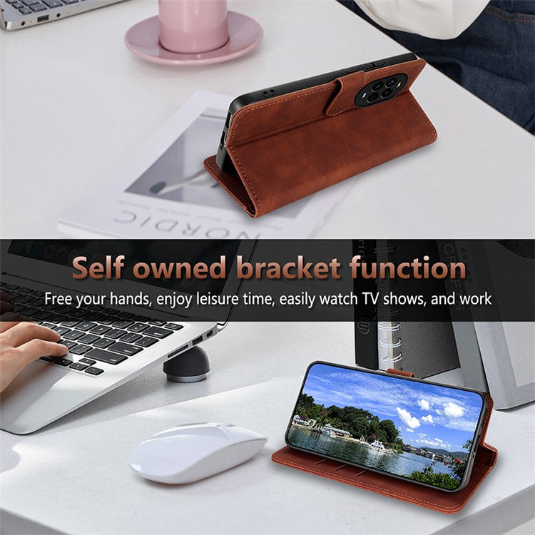 AZNS For Huawei nova 13 Pro 5G Case PU Leather Wallet Phone Cover - Red