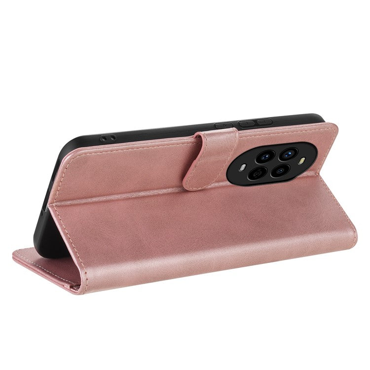 AZNS For Huawei nova 13 Pro 5G Case PU Leather Wallet Phone Cover - Rose Gold