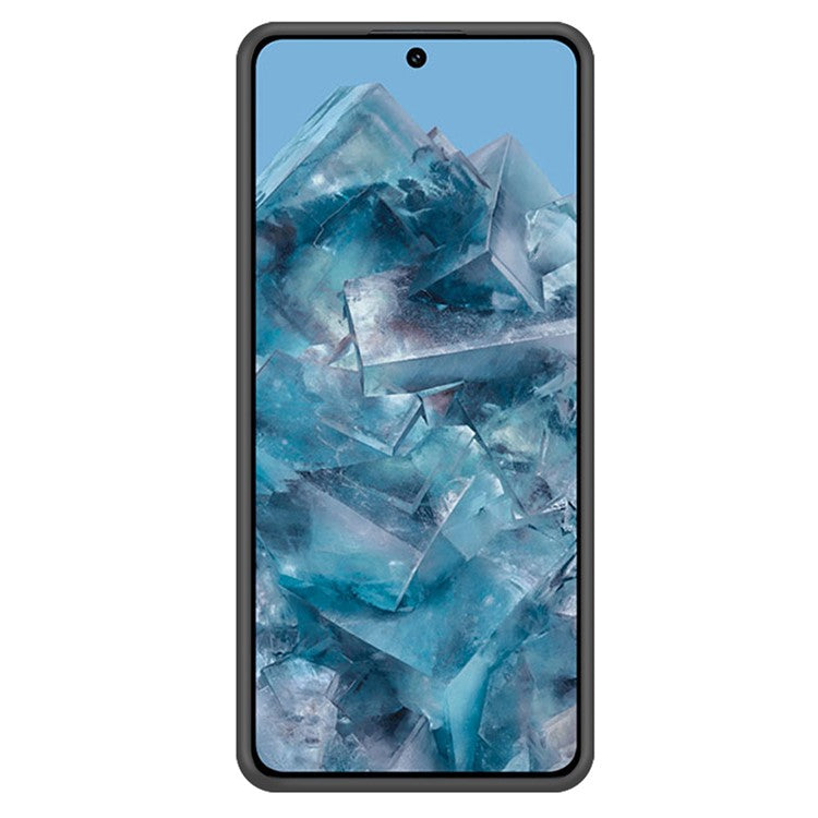 For Google Pixel 9 Pro / Pixel 9 Case Kickstand Leather Coated TPU Phone Cover with Card Slot - Blue