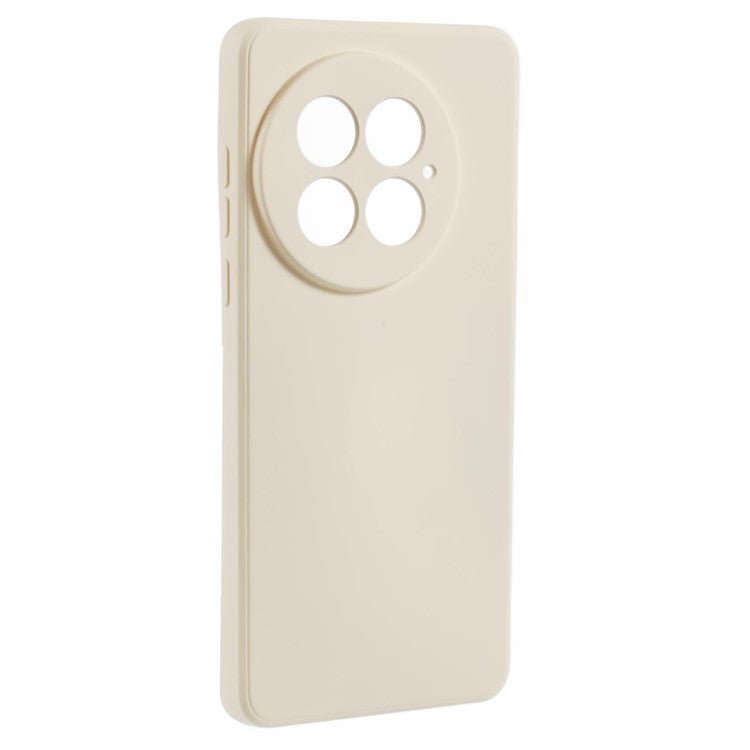 For OnePlus 13 Case TPU Back Soft Anti-Scratch Fiber Lining Phone Cover - White