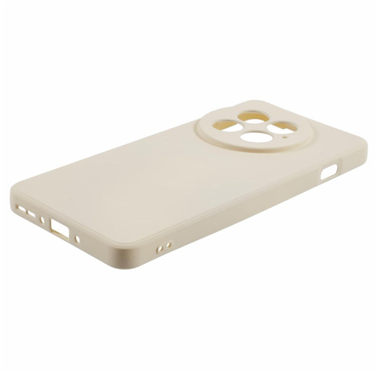 For OnePlus 13 Case TPU Back Soft Anti-Scratch Fiber Lining Phone Cover - White