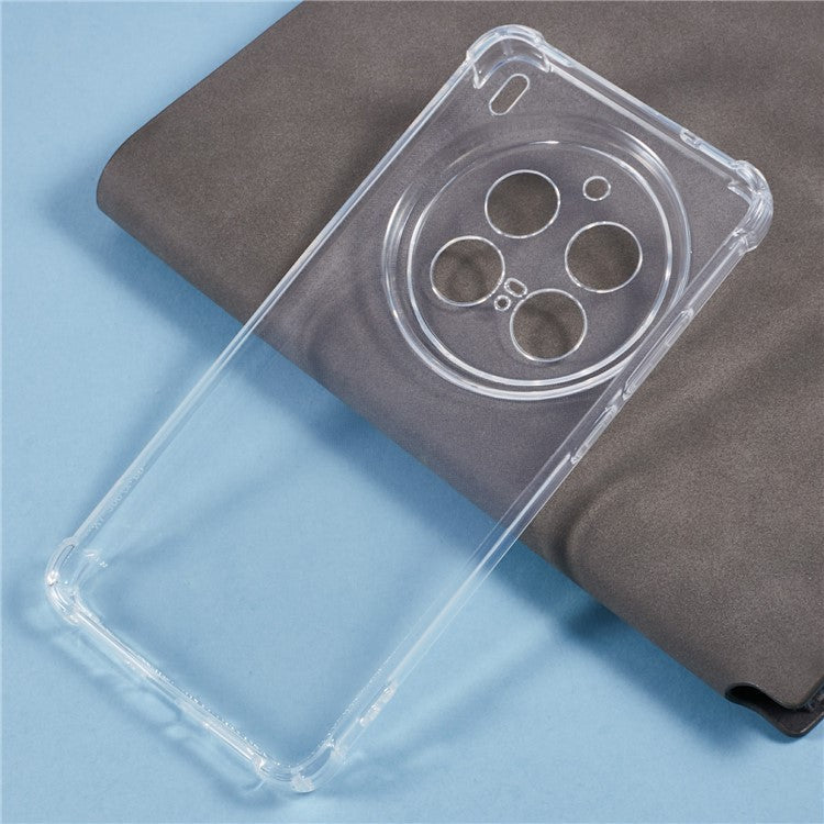 For vivo X200 Pro 5G Phone Case Reinforced Four Corner Anti-Drop Clear TPU Cover