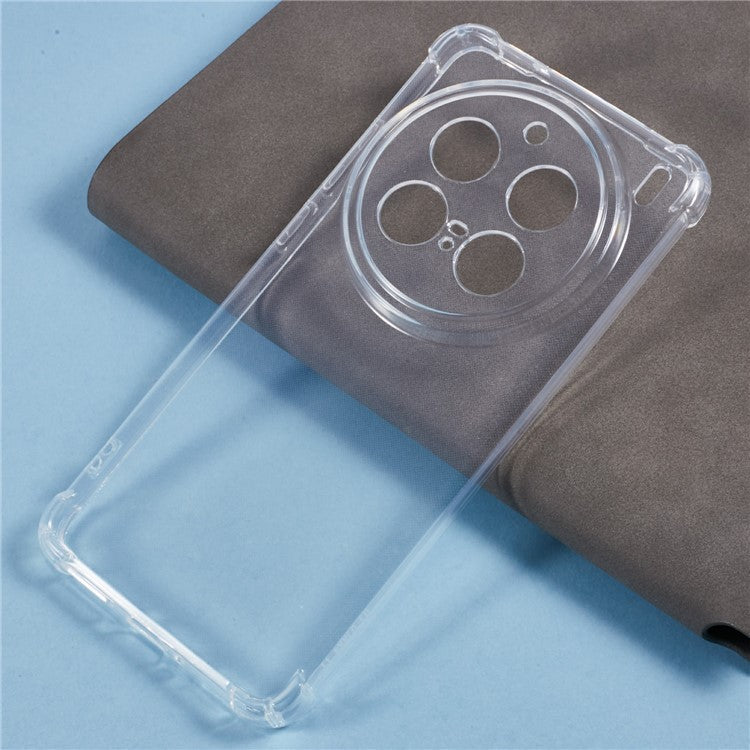 For vivo X200 Pro 5G Phone Case Reinforced Four Corner Anti-Drop Clear TPU Cover