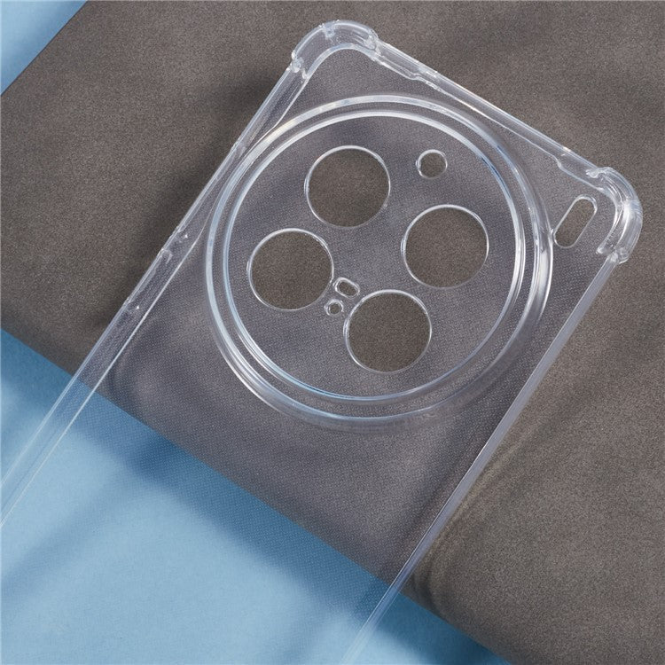 For vivo X200 Pro 5G Phone Case Reinforced Four Corner Anti-Drop Clear TPU Cover