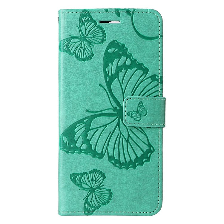 For Google Pixel 9a Case Butterfly Leather Phone Cover - Green