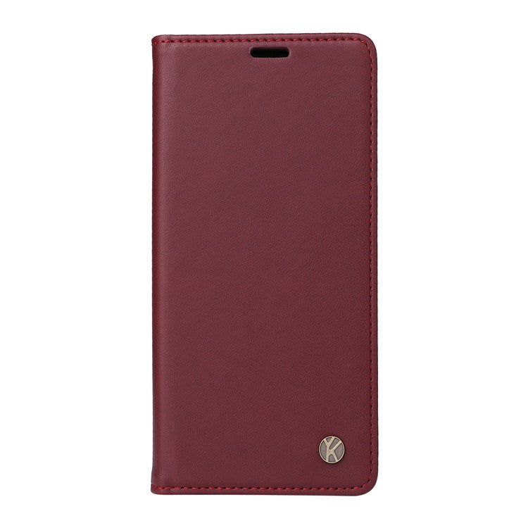 YIKATU YK-001 For Google Pixel 9a Case Stand Leather Phone Cover Strong Magnetic Closure - Wine Red