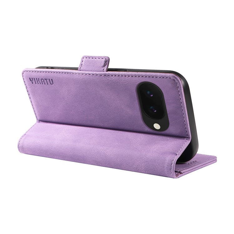 YIKATU YK-005 For Google Pixel 9a Case PU Leather Wallet Phone Cover Skin Touch Feeling - Purple