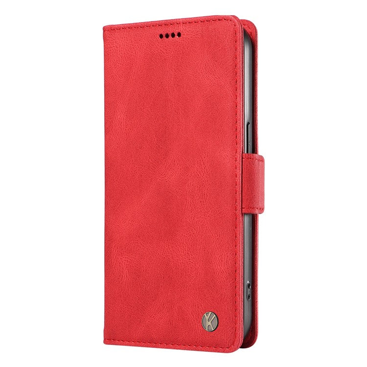 YIKATU YK-005 For Google Pixel 9a Case PU Leather Wallet Phone Cover Skin Touch Feeling - Red