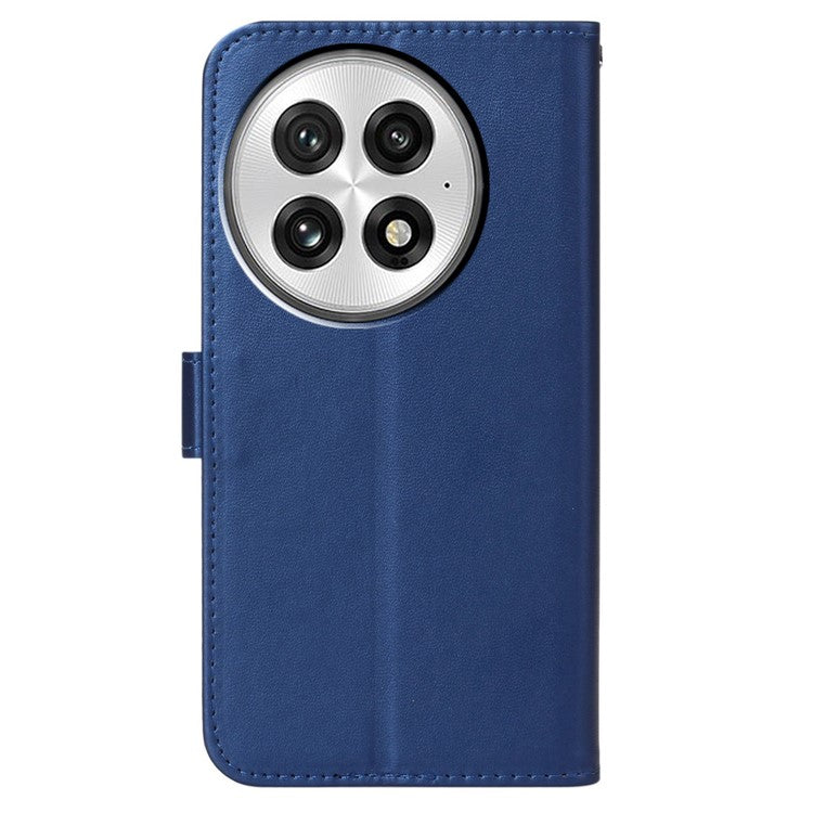 For OnePlus 13 Case with Card Holder PU Leather Flip Wallet Phone Cover - Blue