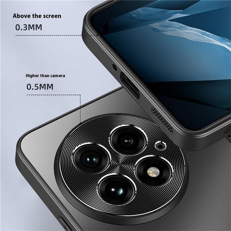 For OnePlus 13 Case CD Veins PC+TPU Anti-Slip Phone Back Cover - Grey