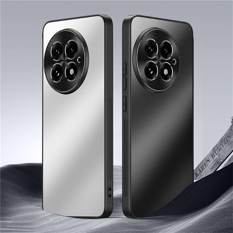 For OnePlus 13 Case CD Veins PC+TPU Anti-Slip Phone Back Cover - Grey