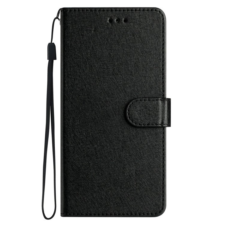 For OnePlus 13 Wallet Case Leather Folio Phone Cover Magnetic Clasp - Black