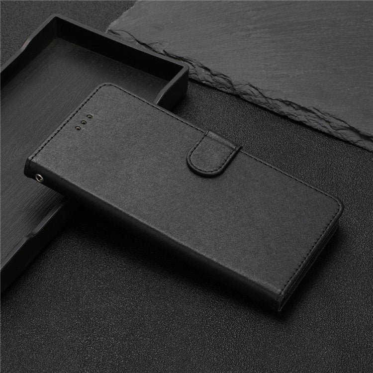 For OnePlus 13 Wallet Case Leather Folio Phone Cover Magnetic Clasp - Black