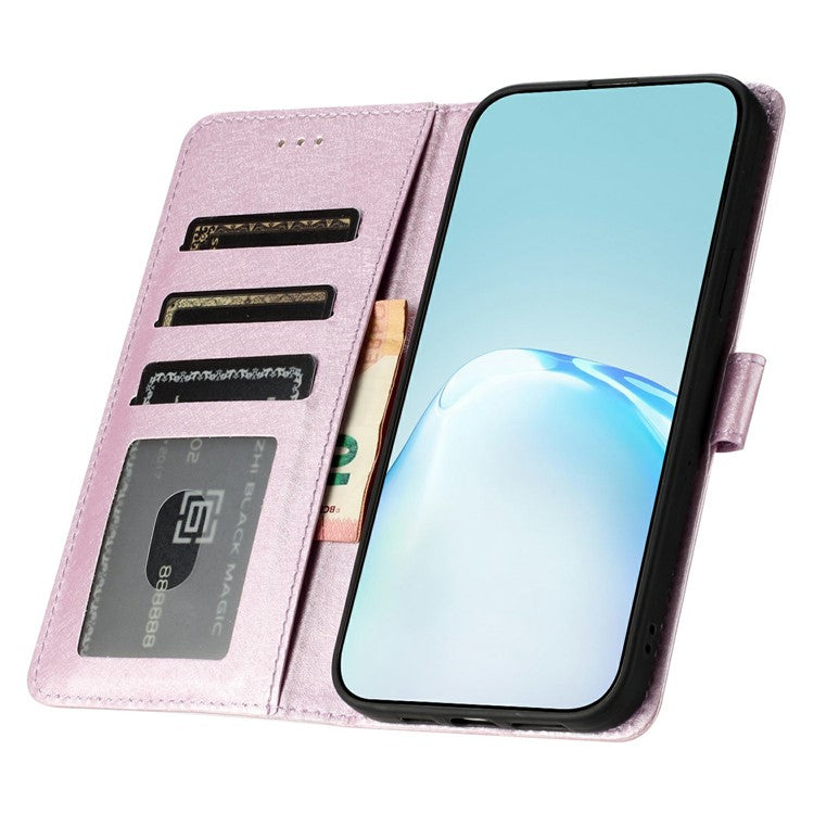 For Google Pixel 9a Wallet Case Leather Folio Phone Cover Magnetic Clasp - Light Purple