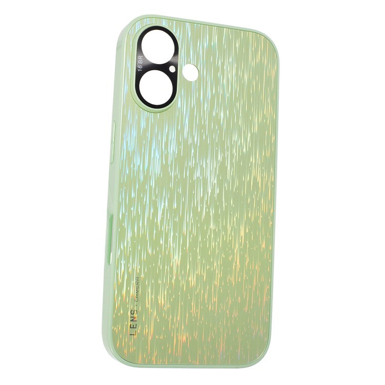 For iPhone 16 Colorful Phone Case Ultra Slim Dropproof Hard PC Back Cover - Green
