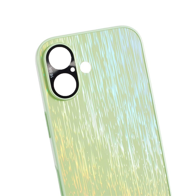For iPhone 16 Colorful Phone Case Ultra Slim Dropproof Hard PC Back Cover - Green
