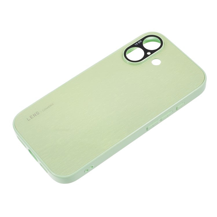 For iPhone 16 Colorful Phone Case Ultra Slim Dropproof Hard PC Back Cover - Green