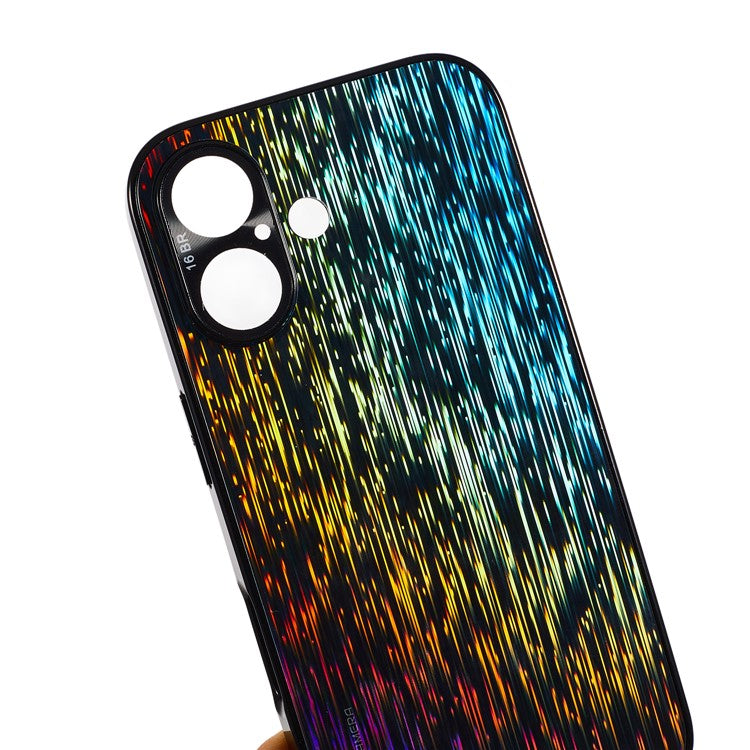For iPhone 16 Plus Colorful Phone Case Ultra Slim Dropproof Hard PC Back Cover - Black