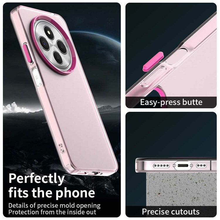 Phone Case for Xiaomi Poco C75 4G / Redmi 14C 4G / 14R 5G / A3 Pro 4G / A4 5G PC+TPU+PET Matte Back Cover - Red