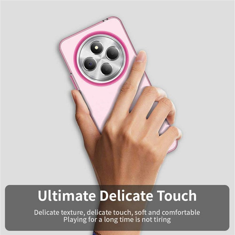 Phone Case for Xiaomi Poco C75 4G / Redmi 14C 4G / 14R 5G / A3 Pro 4G / A4 5G PC+TPU+PET Matte Back Cover - Red