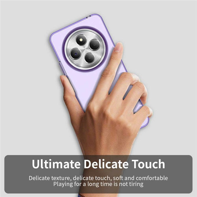 Phone Case for Xiaomi Poco C75 4G / Redmi 14C 4G / 14R 5G / A3 Pro 4G / A4 5G PC+TPU+PET Matte Back Cover - Purple